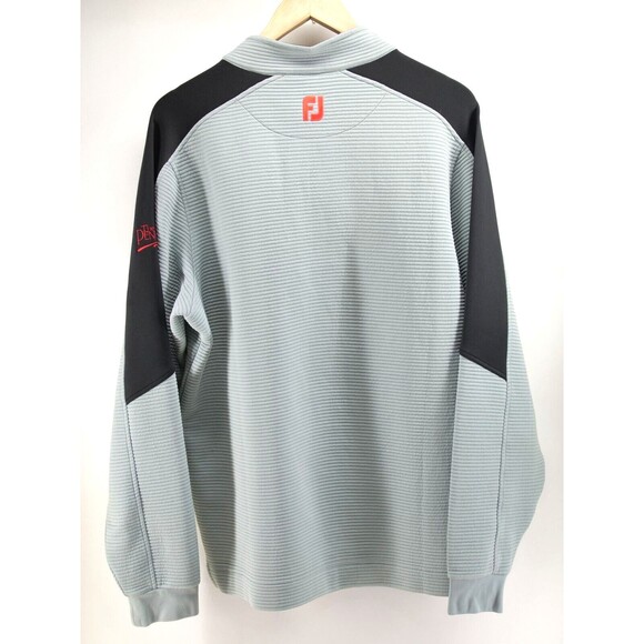 Footjoy 1/4 Zip Up Sweatshirt Men's Large‎ Pullover Gray Mind Over Matter - Picture 8 of 8